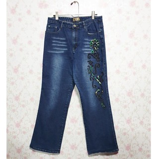 Sweet Tiger Jeans (JC - 095) กางเกงยีนส์มือสอง ผ้ายืด เอวสูง ไซด์ XXL