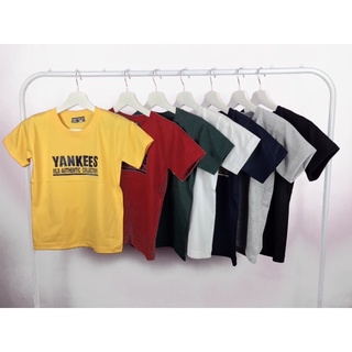 (ลดเพิ่ม70 ใช้โค้ด INC1FM1) เสื้อยืดเด็ก ลาย YANKEES