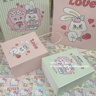ถุงกระดาษน่ารัก ถุงกระดาษหูหิ้ว พร้อมส่ง