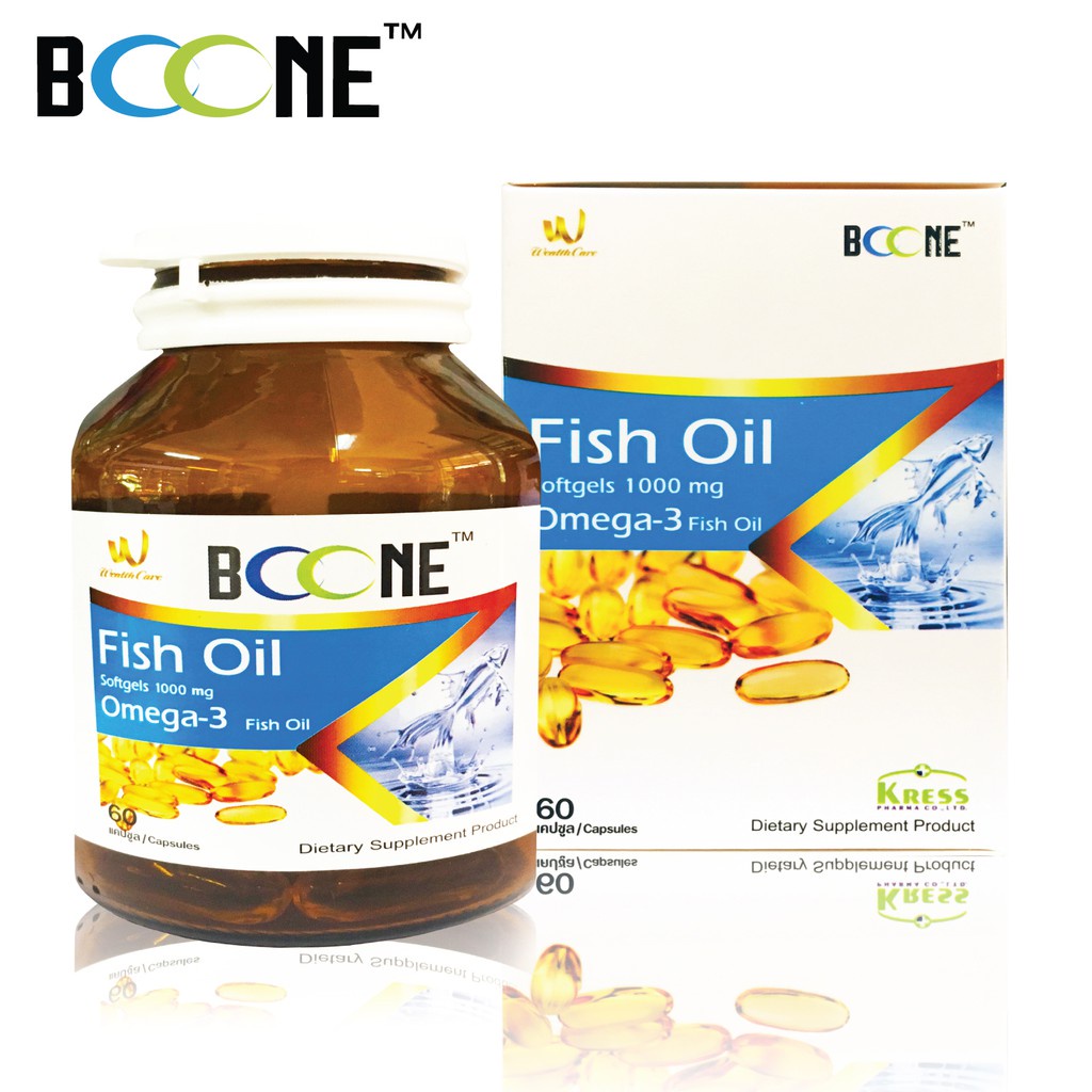 [พร้อมส่ง] BOONE FISH OIL 60 CAPSULES [60 เม็ด]