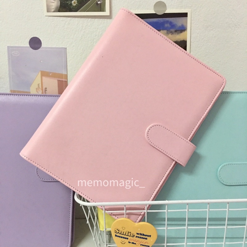 พร้อมส่ง แพลนเนอร์/แฟ้มสีพาสเทลมี4สี ขนาดA5 (ไซส์ปกติ)