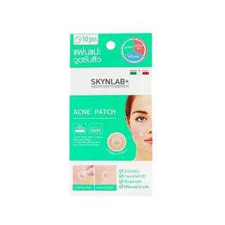 ✨พร้อมส่ง✨| SKYNLAB Acne Patch (1แผ่น มี10ชิ้น) - สกินแล็บ แผ่นแปะสิว