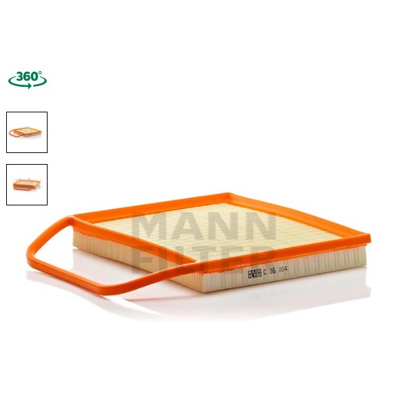 ไส้กรองอากาศ  BMW 1-E81/04,3-E90/05,5-E60,Z4-E89 C36004 MANN กรองอากาศ บีเอ็มดับบลิว 13717556961 N54