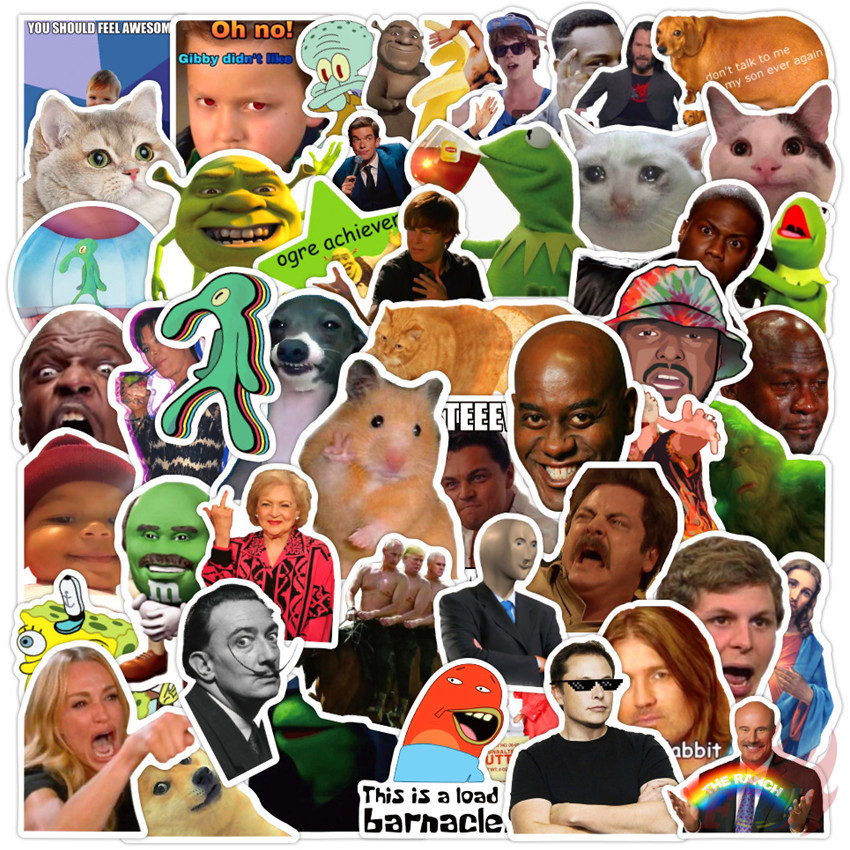 ❉ อินเทอร์เน็ตคนดัง Influencer ตลก Emoji Series 04 สติ๊กเกอร์ ❉ 50 ชิ้น/เซ็ต DIY แฟชั่นสติ๊กเกอร์ Doodle กันน้ํา