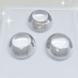 เพชรพญานาคสีขาว ขนาดกลม 12มิล WHITE CUBIC ZIRCONIA ,DOUBLE CAB CUT 12 MM