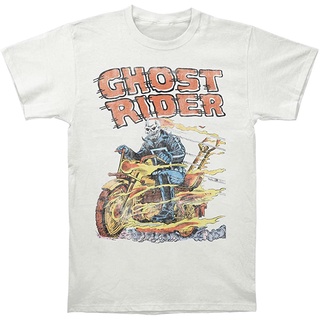 เสื้อยืดคอกลมcrew neckghost rider retro hell on wheel เสื้อยืดแขนสั้น sport oversize คลาสสิกผู้ชาย tee ของขวัญวันเกิดS-4