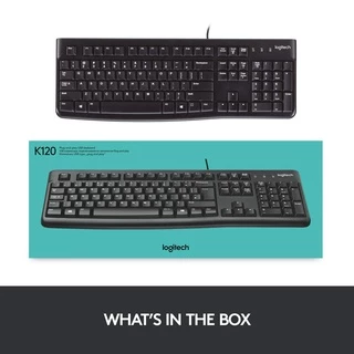 🔥ขายดีส่งไว🔥KEYBOARD (คีย์บอร์ด) LOGITECH K120 USB B100 คีย์ไทย-อังกฤษ รูปแบบมาตรฐาน ประกัน 3 ปี