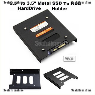 Seafullunshine อะแดปเตอร์โลหะ 2.5 to 3.5 ssd hdd