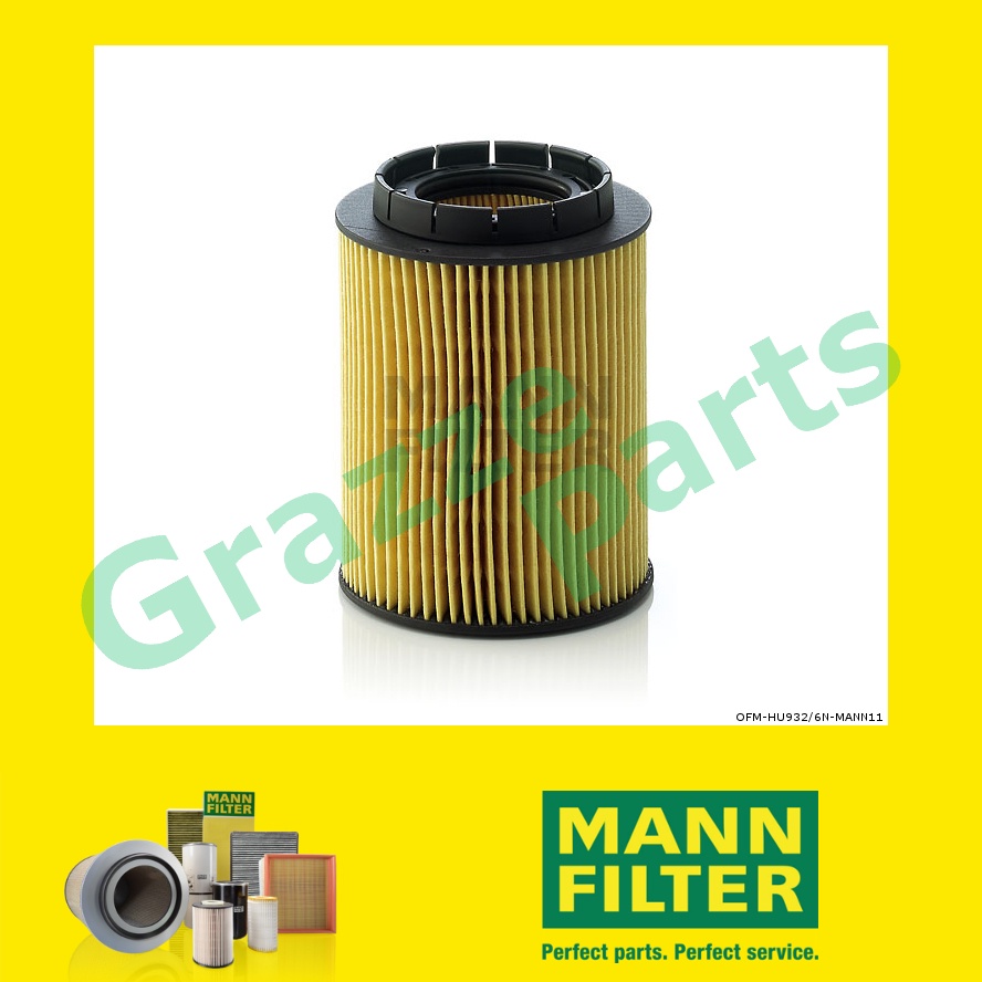 Mann กรองน้ํามัน HU932/6N HU 932/6 N OX160 OX160D Volkswagen VW Sharan I 7M 2.8 VR6 Touareg I 7L 3.2