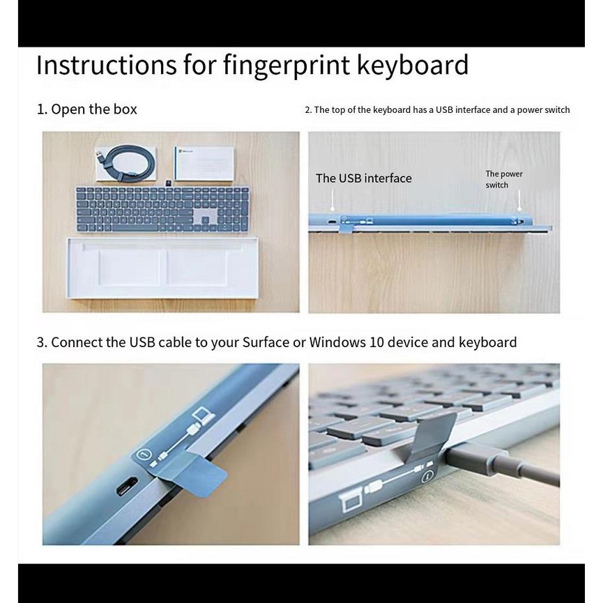 Microsoft Surface wireless Bluetooth keyboard xwllj.th ThaiPick