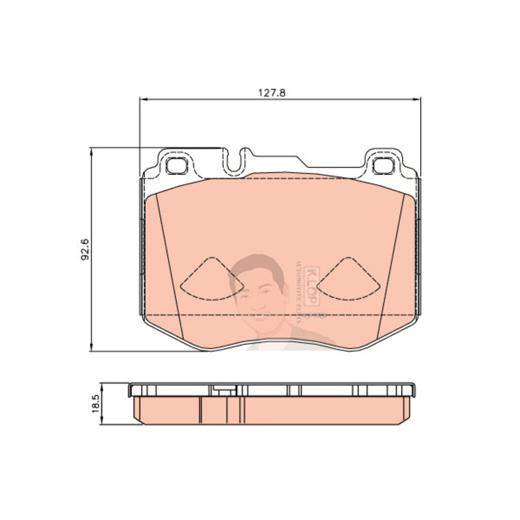 GDB2081 ผ้าเบรค-หน้า(TRW) (เนื้อผ้า COTEC) BENZ CLS300d AMG (W257) /BENZ GLC250 (X253) 2.0 '15-'19 /