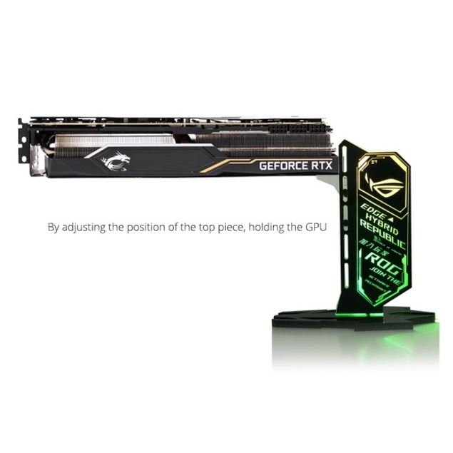ขาตั้งการ์ดจออะคริลิค ARGB 3pin 5V Graphics card supports ราคา ถูกที่สุด ดีลบีเคเค แกลเลอรีภาพที่ 4