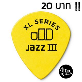 ปิ๊ก Dunlop รุ่น Tortex Jazz III XL 0.73 เหลือง ปิ๊ก  ปิ๊ค ปิ๊กกีต้าร์