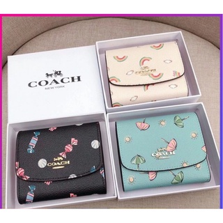 กระเป๋าสตางค์ Coach แท้ F73479 กระเป๋าสตางค์ผู้หญิง * กระเป๋าเงิน * กระเป๋าตัง * กระเป๋าสตางค์ใบสั้น