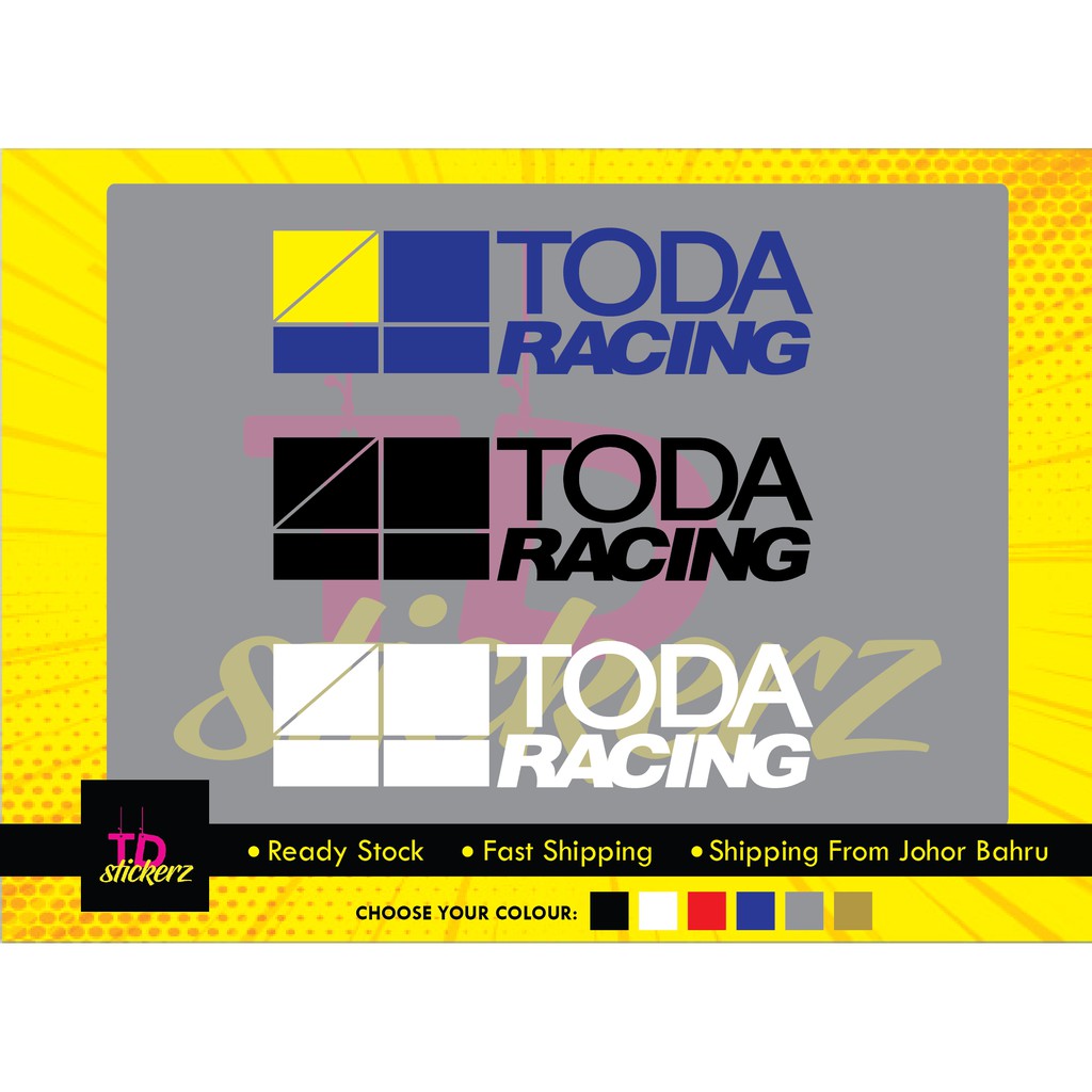 สติ๊กเกอร์ติดรถ TODA RACING