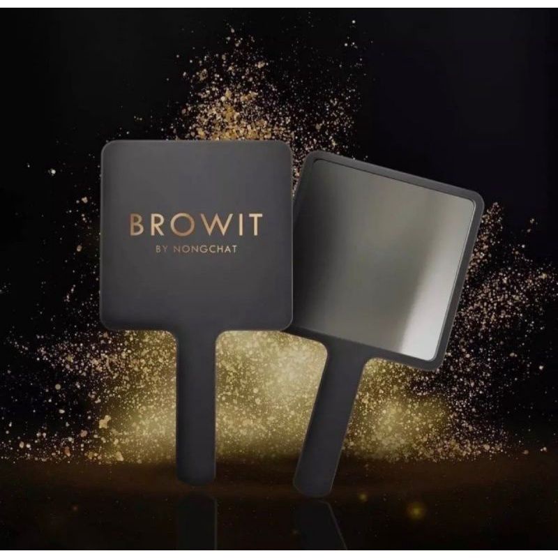 ขนาด6.5*0.5*11cm สีดำ BROWIT By Nongchat Make Up Mirror เมคอัพ มิรเรอร์ กระจกแต่งหน้า กระจกบราวอิท บาย น้องฉัตร - รูปที่ 3
