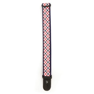 Planet Waves สายสะพายกีตาร์และเบส รุ่น T20W1500 Guitar Strap Red and Navy Gingham