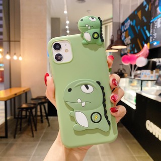 เคสโทรศัพท์คู่ แบบซิลิโคนนิ่ม ลายไดโนเสาร์น่ารัก สำหรับ Samsung A8 2018 A6 2018 A5 2016 A5 2017 A520 A8 Plus A6 Plus