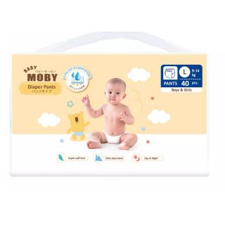 ผ้าอ้อมสำเร็จรูป แพมเพิส เบบี้โมบี้ Baby Moby ไซต์ L