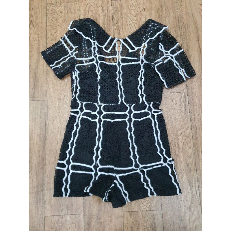 จั๊มสูทขาสั้น งานป้าย Orange Juice (มือ2)