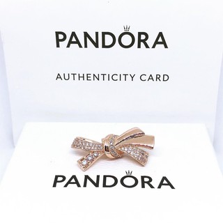 [พร้อมส่ง สินค้าแท้ 💯 ] Pandora Oversized Sparkling Bow Charm