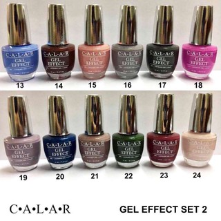 CALAR Set 2 สีทาเล็บเจล สีเจล แบบพิเศษไม่ต้องเข้าเครื่องอบ ( 12 สี )