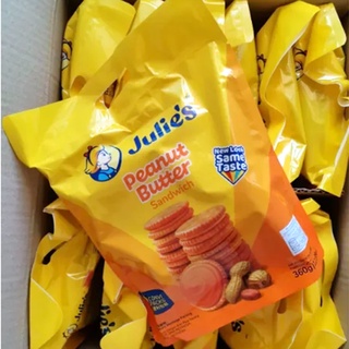 Julies Peanut Crackers แครกเกอร์กรอบสอดไส้ครีมเนยถั่ว 360กรัม