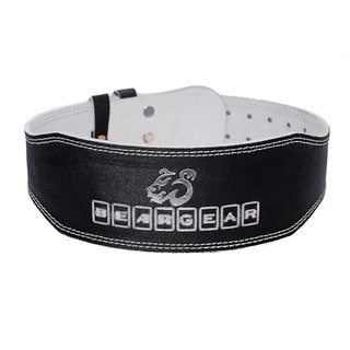 BEARGEAR 4″ Gym Belt หนังแยกวัสดุทำจากเข็มขัดหนังวัวแท้