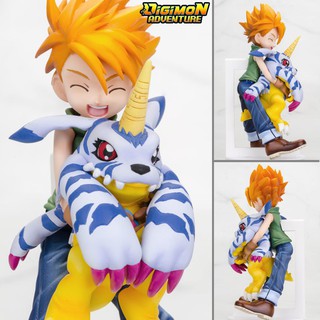 Figure ฟิกเกอร์ Model โมเดล Digimon Adventure ดิจิมอนแอดเวนเจอร์ Ishida Yamato อิชิดะ ยามาโตะ Gabumon กาบูมอน