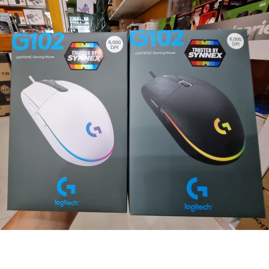 Logitech G102 LIGHTSYNC RGB Gaming Mouse เมาส์เกมมิ่งแบบสาย (ของแท้ลงโปรแกรมได้)ศูนย์ไทย