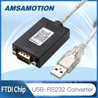 Yy อะแดปเตอร์แปลงสายเคเบิ้ล USB-RS232 ชิป FTDI USB 2.0 เป็น Serial RS-232 DB9 9Pin IM1-U102 พร้อมแหวนแม่เหล็ก