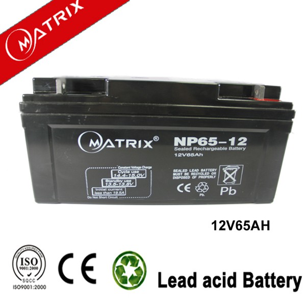 แบตเตอรี่โซล่า เครื่องสำรองไฟ Battery 12V 65Ah DEEP CYCLE Gel for Solar Cell รุ่น BT023