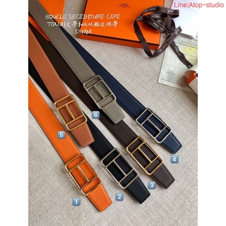 พรี Hermes Belt 38mm เข็มขัดแบรนด์เนน หนังแท้ ขนาดมาตรฐานยุโรป80-85-90-95-100-105