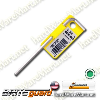 ประแจหกเหลี่ยมตัวแอล 0.028 นิ้ว ยาว BONDHUS Hex Lwrench 16100  บอนด์ฮัส