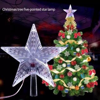 【Xinzhan1】Christmas Tree Top Star Lights Battery Power Garland New Year Christmas Decorations for Home