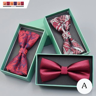 🔥 SALE 🔥 Bowtie หลายสี เนื้อผ้าโพลีเอสเตอร์ ปรับระดับได้ (ชุดA)