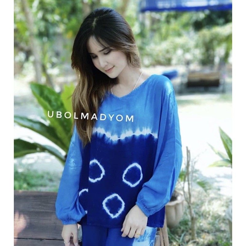 เสื้อมัดย้อมเเขนยาวจั้มเเขน 🥰🩷