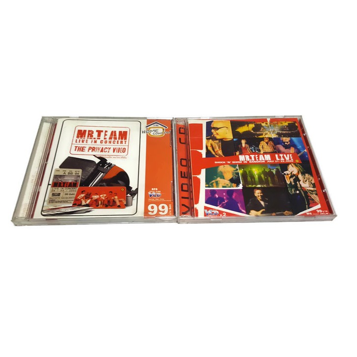 VCD ของแท้ ของมือสอง  Mr. Team Live in Concert : The Privacy Video/Shock "N" Show in Bangkok July 21