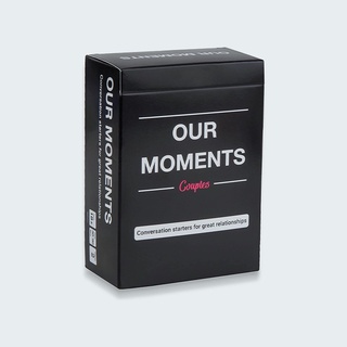 Our Moments Board Games Couple 100 thought provoking conversation STARTERS for GREAT Relationships  Couples Card Game