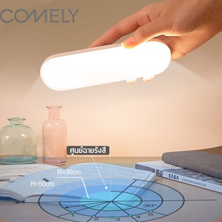 COMELY Desk lamp โคมไฟตั้งโต๊ะ LED โคมไฟตั้งโต๊ะชาร์จไฟป้องกันดวงตา โคมไฟเรียนในหอพักนักศึกษา โคมไฟการเรียนรู้ หลอดไฟยาว ชาร์จ USB table lamp