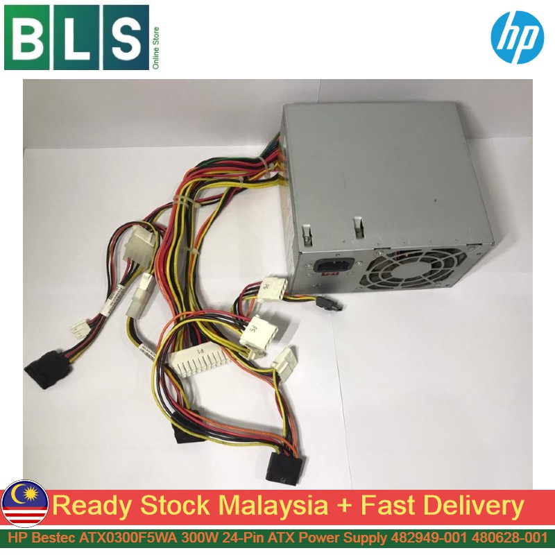 HP Bestec ATX0300F5WA 300W แหล่งจ่ายไฟ ATX 24 พิน 482949-001 480628-001