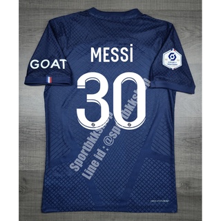 [Player] - เสื้อฟุตบอล PSG Paris Saint Germain Home ปารีส แซงค์ ชาแม็งค์ เหย้า 2022/23 เกรดนักเตะ พร้อมเบอร์ชื่อ 30 MESS
