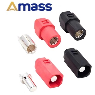 ปลั้กกล้วย8มิล AMASS AS250 SH8.0-M/F Silver-plated 8mm Anti-reverse High Current Plug Li-ion Cell Connector