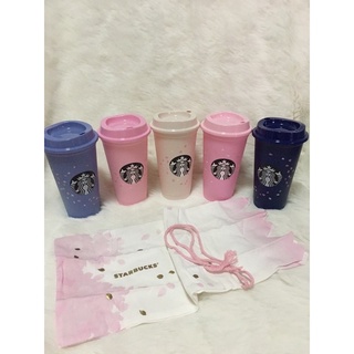 พร้อมส่งที่ไทย! Starbucks Reuse Spring Blossom Set ของแท้ 100%