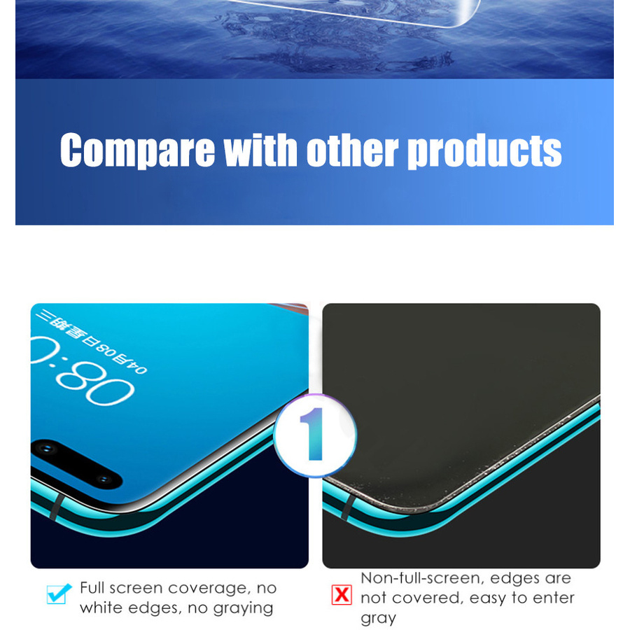 ฟิล์มกันรอยหน้าจอไฮโดรเจลแบบเต็มสําหรับ Huawei P50 P40 P30 P20 Lite Mate 30 40 50 20 Pro Nova 11i 10 9 SE 8i 8 5T 7I 3I Y6P Y9S Y7 Y7A Pro Y9 Prime 2019 Honor 8X ราคา ถูกที่สุด ดีลบีเคเค แกลเลอรีภาพที่ 3