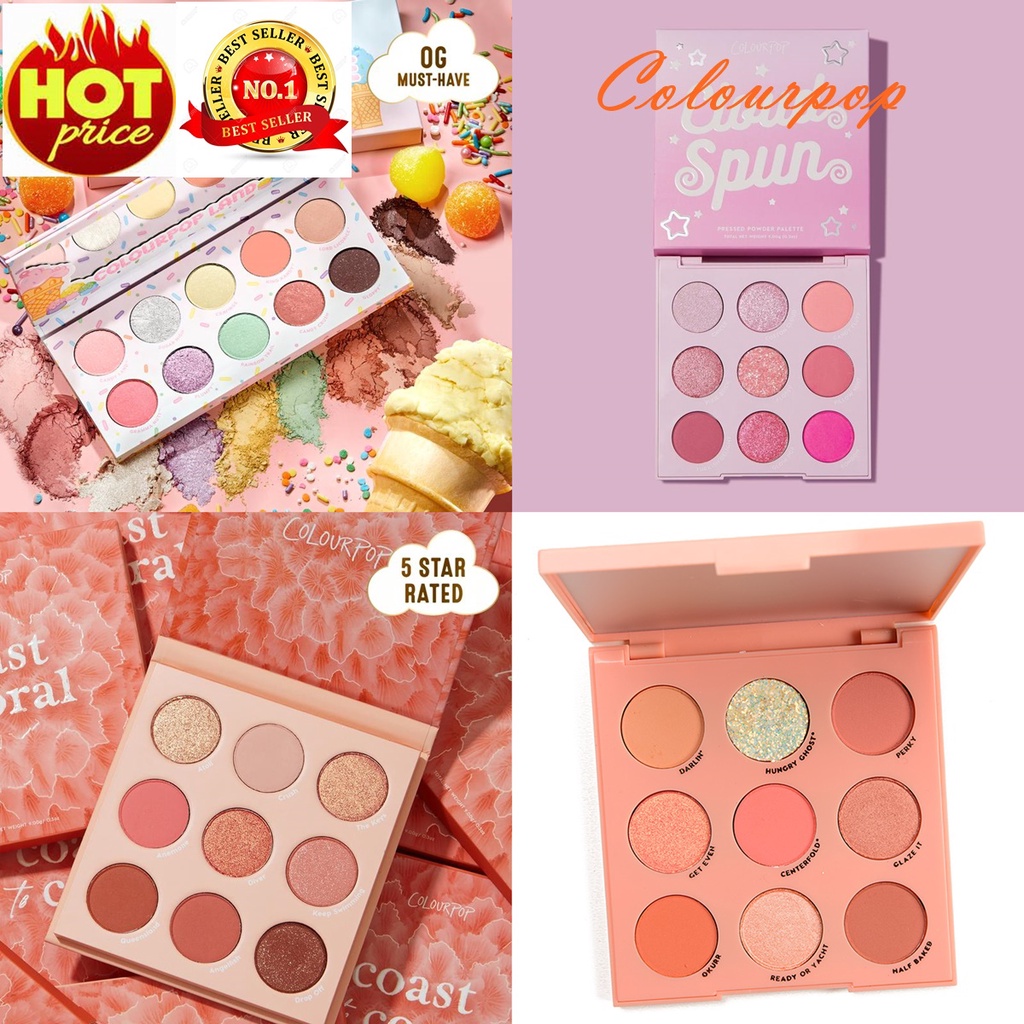 ไม่แท้ คืนเงิน พร้อมส่งมากกว่า 20 รุ่น Colourpop Eyeshadows palette พร้อมส่ง