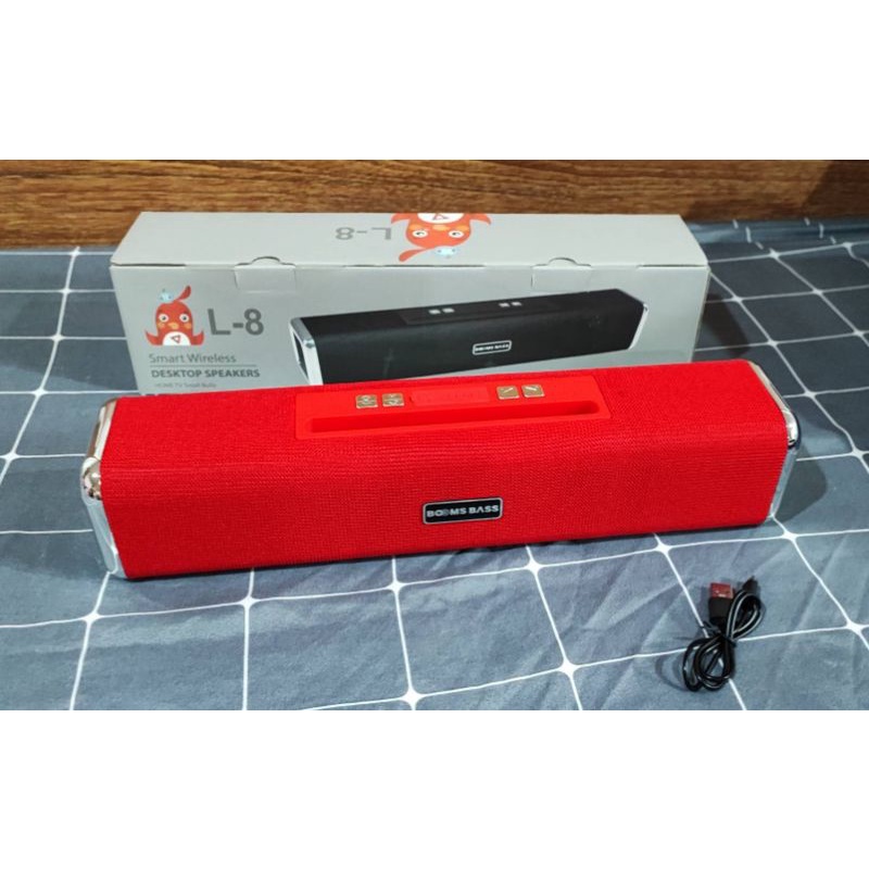 ลำโพง Smart Wireless Desktop Speakers Jaymart รุ่น L-8 สีแดง