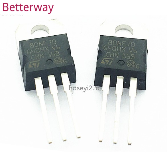 10 ชิ้น STP80NF70 80NF70 TO220 MOSFET ใหม่บน