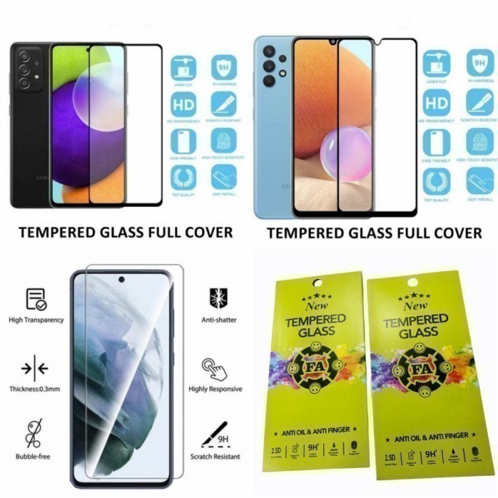OPPO A1K, OPPO A83, OPPO A57 / TEMPERED GLASS FULL COVER 9D - FULL GLUE