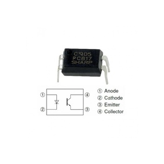 PC817B Original Sharp 1 CH Transistor Output Optocoupler 4 Pin Dip4 Pc817  SHARP